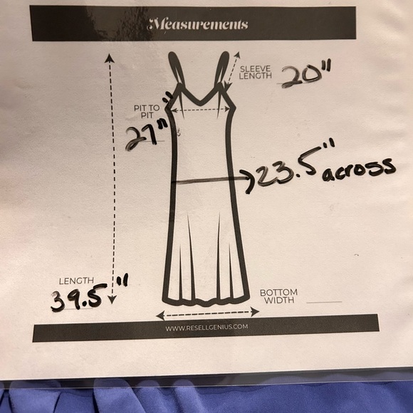 Lauren Ralph Lauren Women's periwinkle Stretch Faux Wrap Dress size 22W NWT - Picture 12 of 12